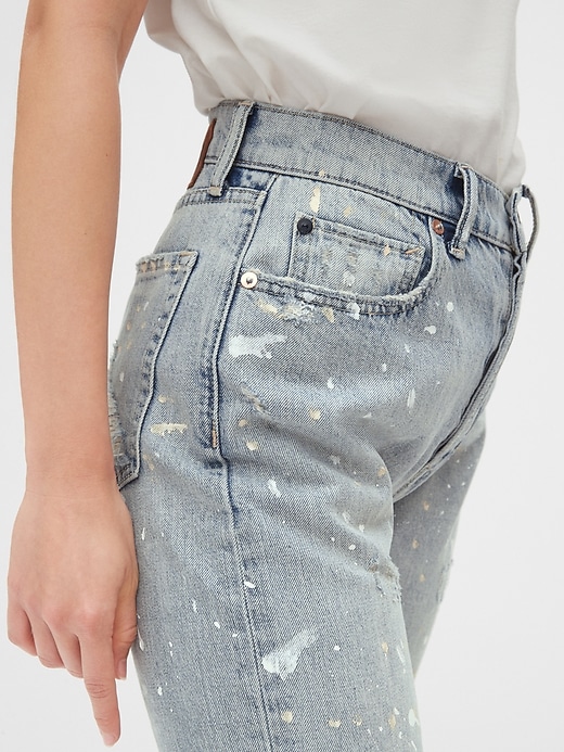 Image number 3 showing, Sky High Distressed Cheeky Straight Jeans