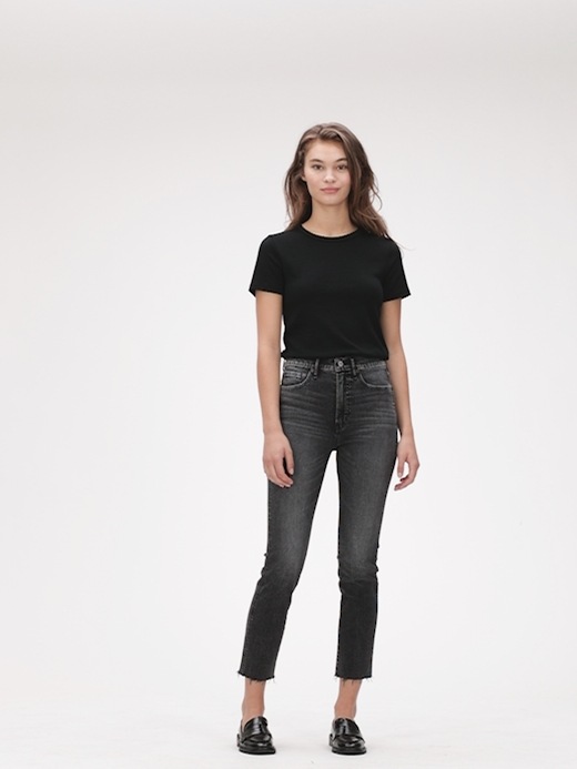 High Rise Cigarette Jeans with Secret Smoothing Pockets