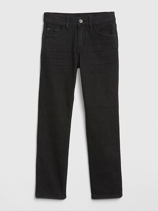 1 of 8 showing, with the color black wash of product Kids Slim Jeans with Washwell™