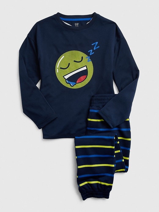 Image number 1 showing, Kids Emoji PJ Set