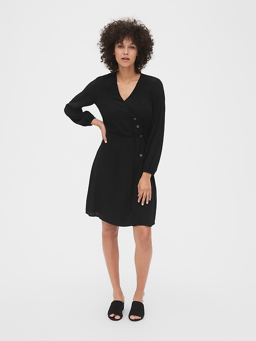 Image number 3 showing, Side-Button Wrap Dress