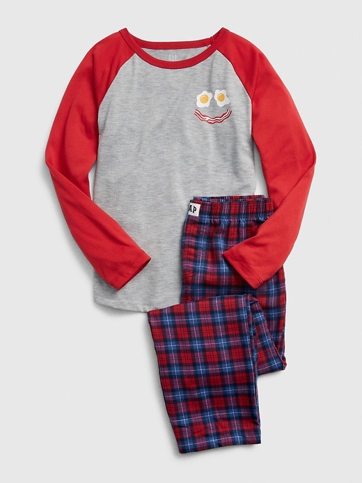 Image number 1 showing, Kids Egg Flannel PJ Set