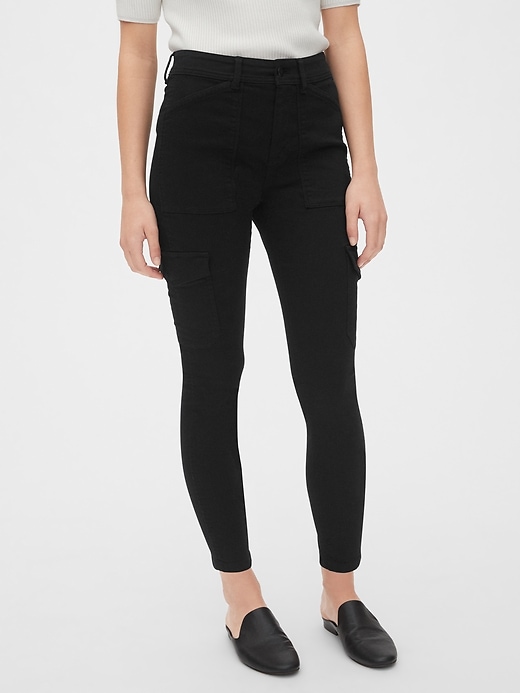 Image number 1 showing, High Rise Skinny Cargo Pants
