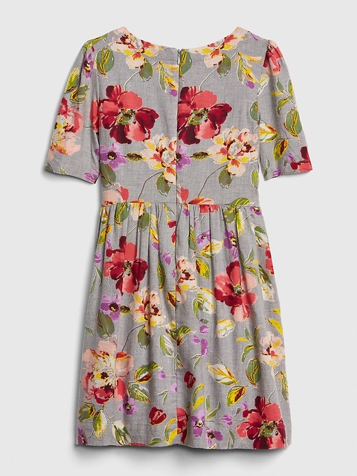 Image number 3 showing, Kids Floral Fit and Flare Dress
