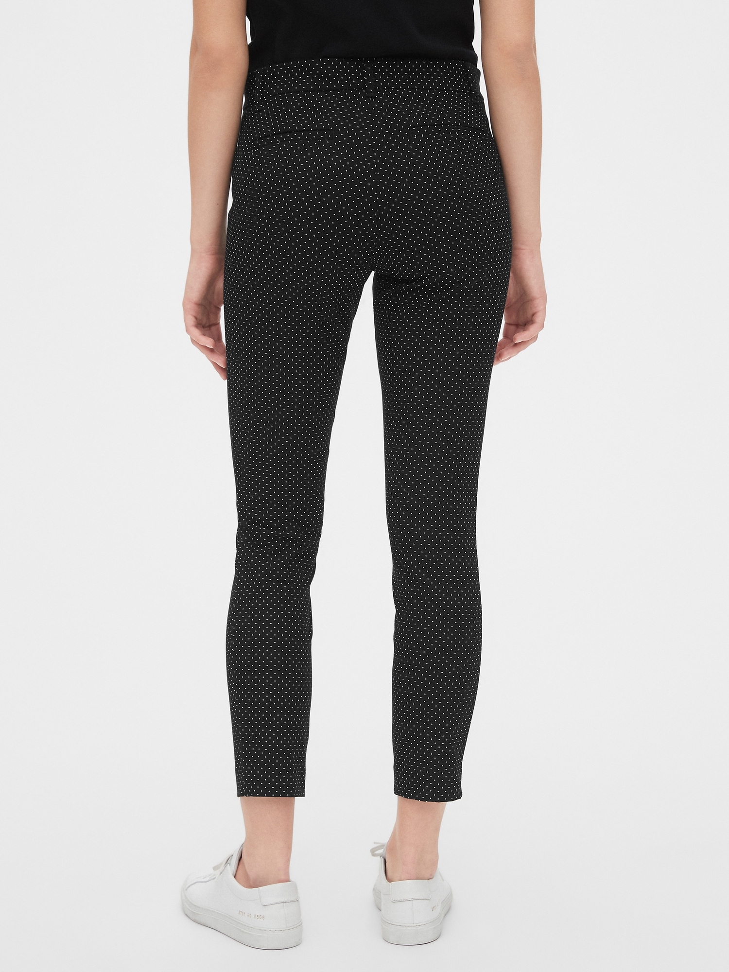 polka dot skinny pants