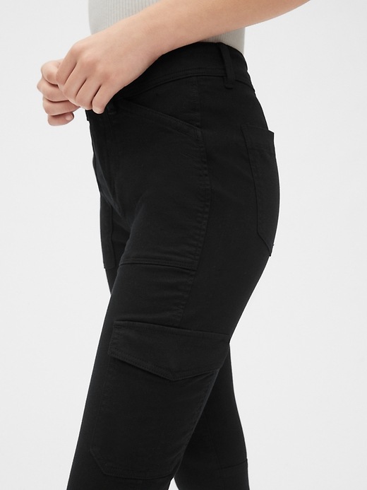 Image number 5 showing, High Rise Skinny Cargo Pants