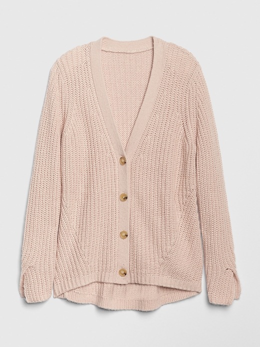 Image number 6 showing, Twist-Sleeve Cardigan Sweater