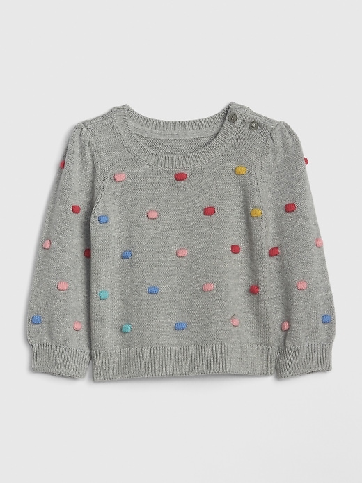 Image number 1 showing, Baby Popcorn-Knit Sweater