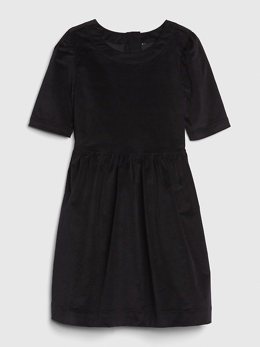 View large product image 1 of 1. Kids Cord Fit and Flare Dress