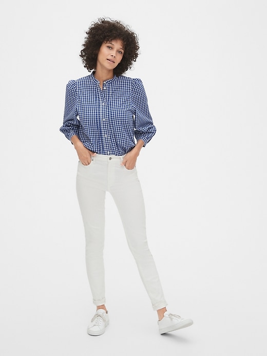 Image number 3 showing, Puff Sleeve Pintuck Shirt