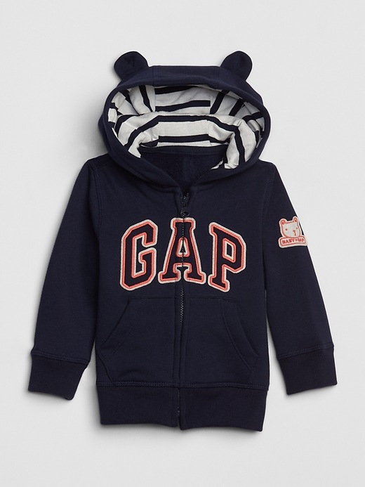 Image number 4 showing, Baby Gap Logo Brannan Bear Hoodie Sweatshirt