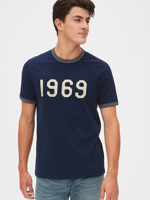 Image number 3 showing, Gap 50th Anniversary Logo Ringer T-Shirt