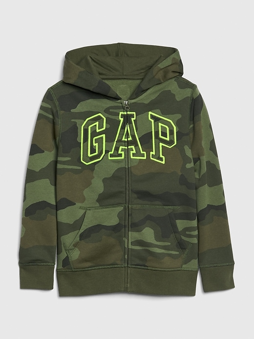 Image number 1 showing, Kids Gap Logo Camo Hoodie Sweatshirt