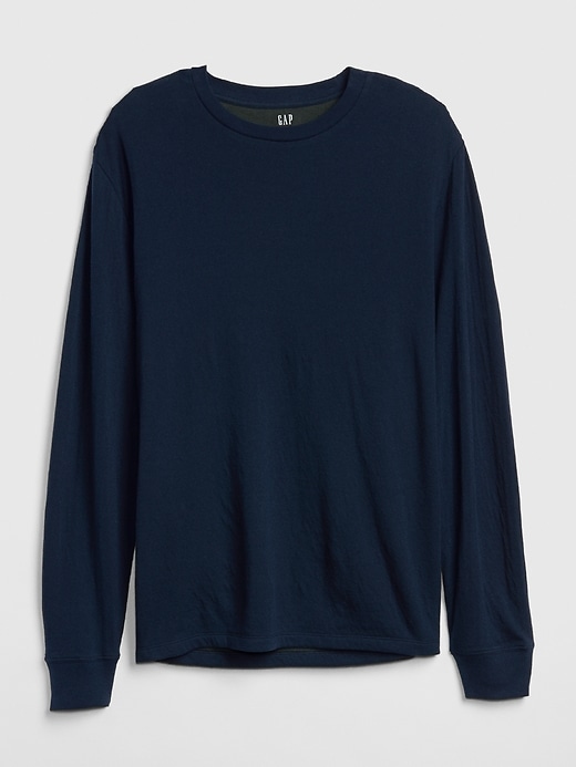 Image number 5 showing, Double-Face Long Sleeve Crewneck T-Shirt