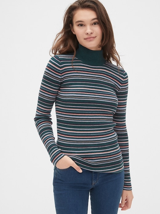 Image number 1 showing, True Soft Ribbed Mockneck Sweater