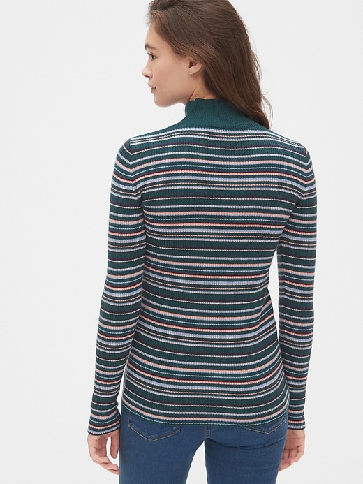 Image number 2 showing, True Soft Ribbed Mockneck Sweater