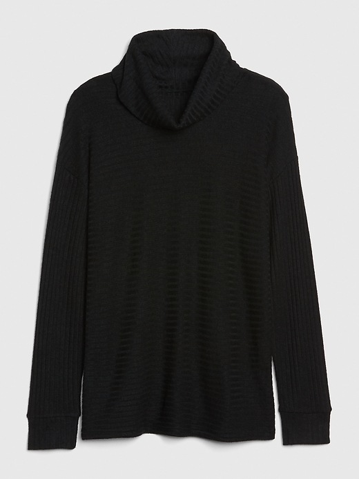 Image number 6 showing, Ribbed Funnel-Neck Pullover Sweater