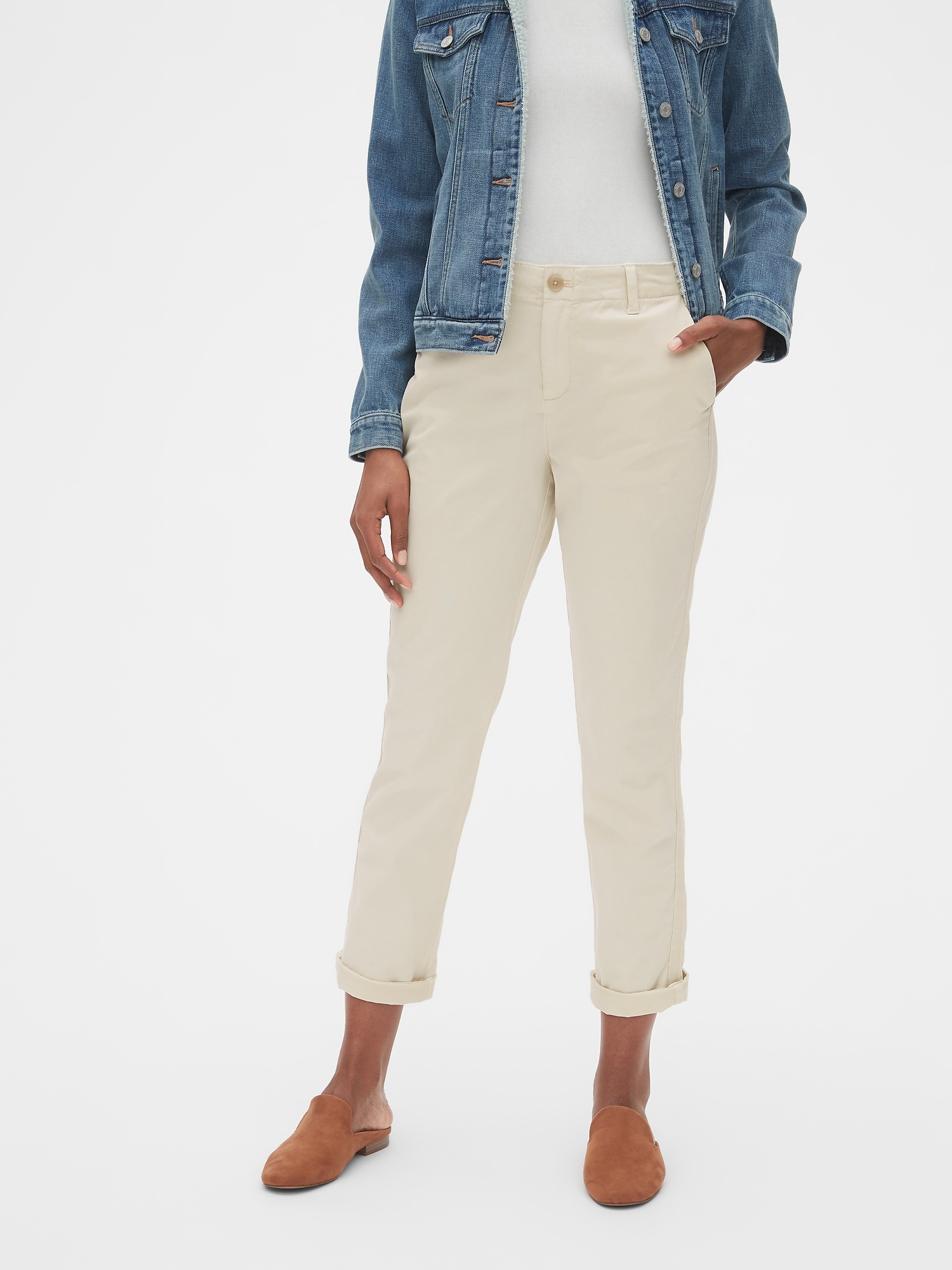 gap girlfriend chino pants