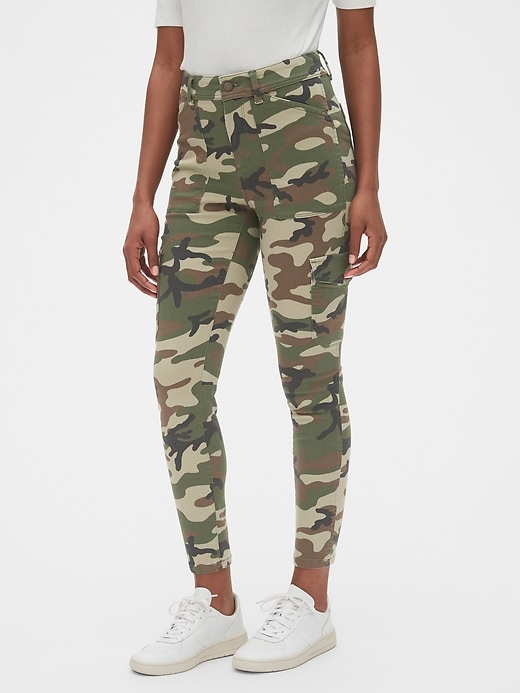 Image number 7 showing, High Rise Skinny Cargo Pants