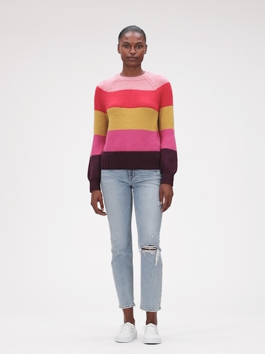 gap multi color sweater
