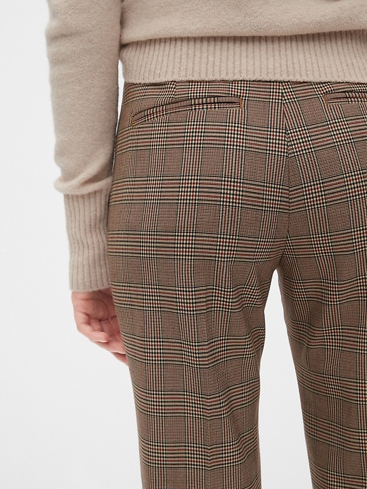 plaid slim tapered pant