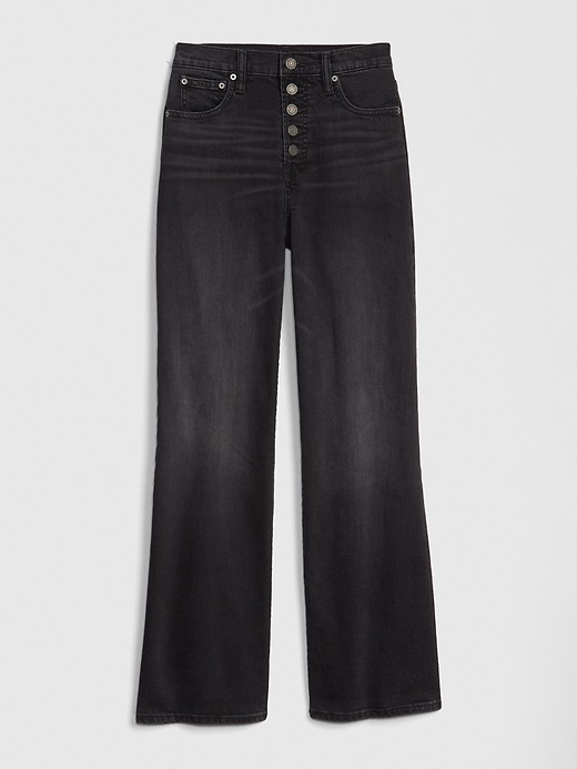 Image number 8 showing, High Rise Wide-Leg Jeans with Secret Smoothing Pockets