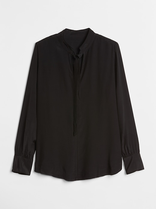 Image number 6 showing, Tie-Neck Blouse