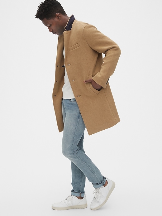 Gap camel wool coat on sale
