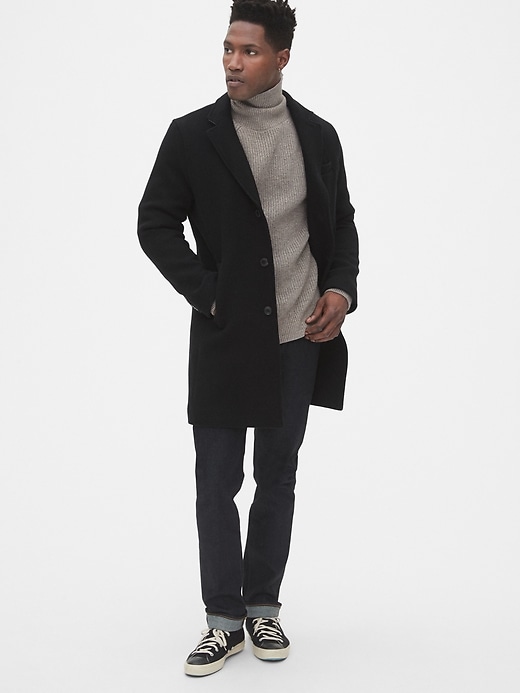 View large product image 1 of 1. Wool-Blend Carcoat