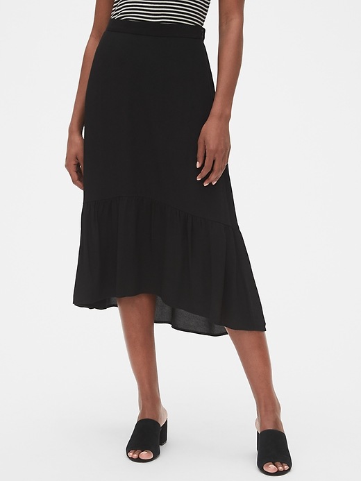 Image number 1 showing, Ruffle Midi Skirt