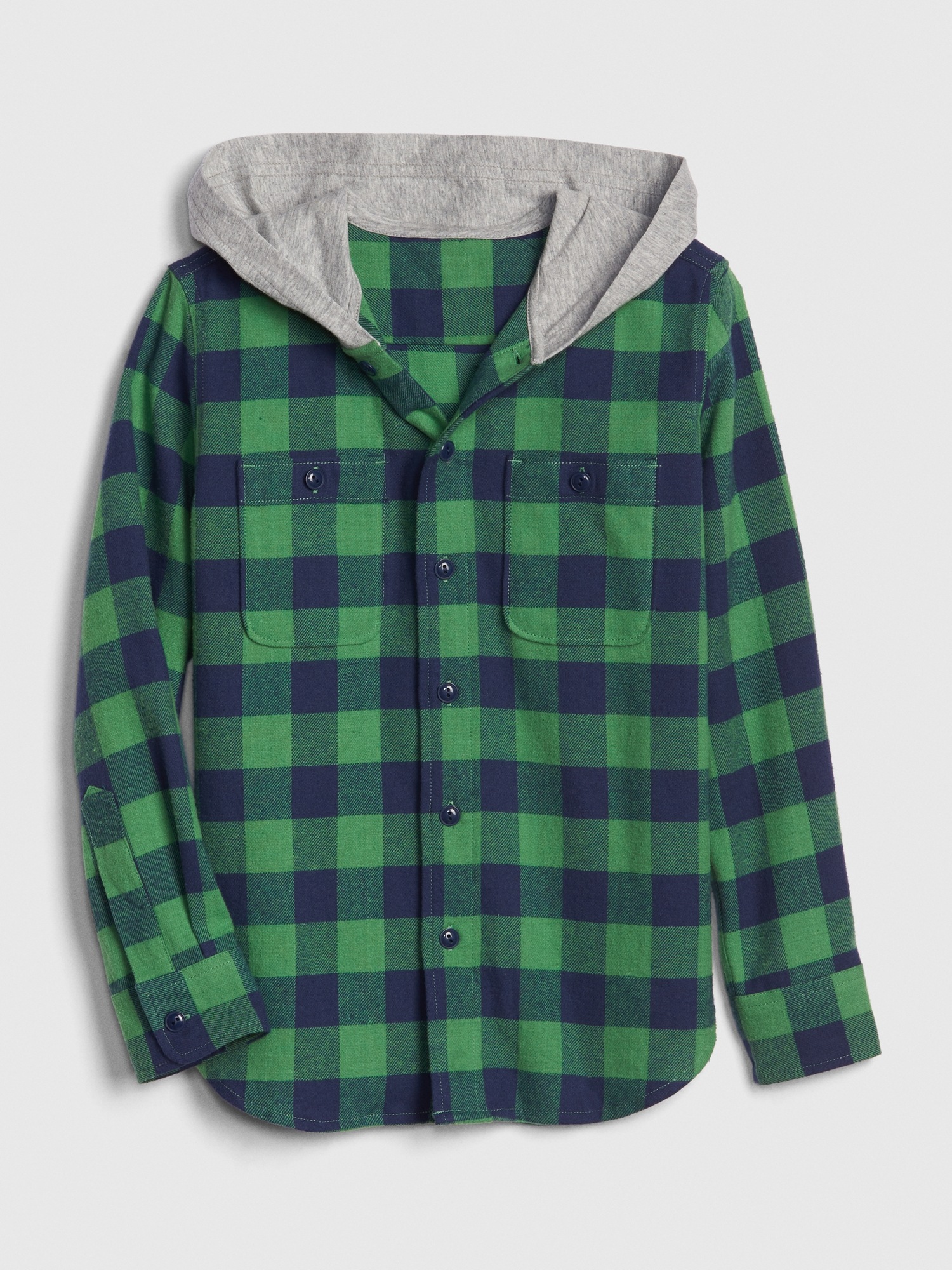 Kids Hoodie Flannel Shirt | Gap
