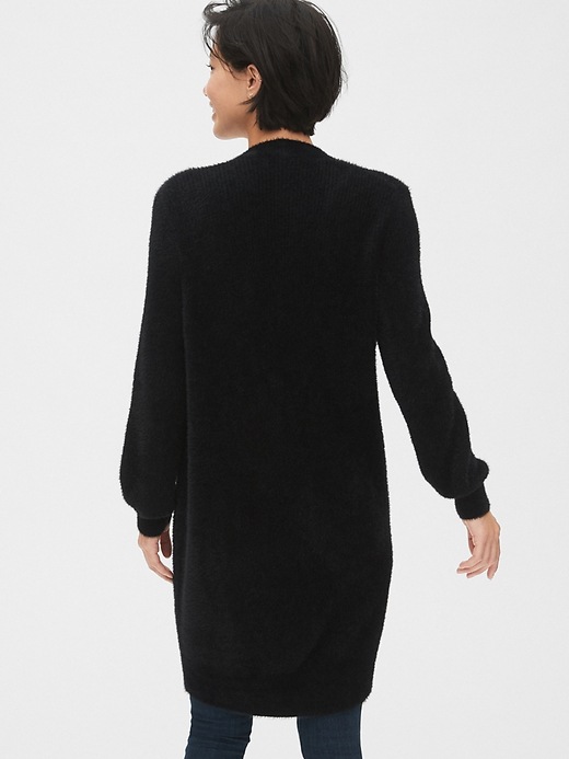 Image number 2 showing, Longline Fuzzy Cardigan