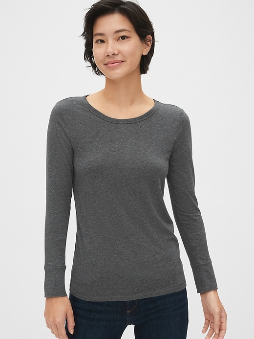 Image number 9 showing, Featherweight Long Sleeve Crewneck T-Shirt