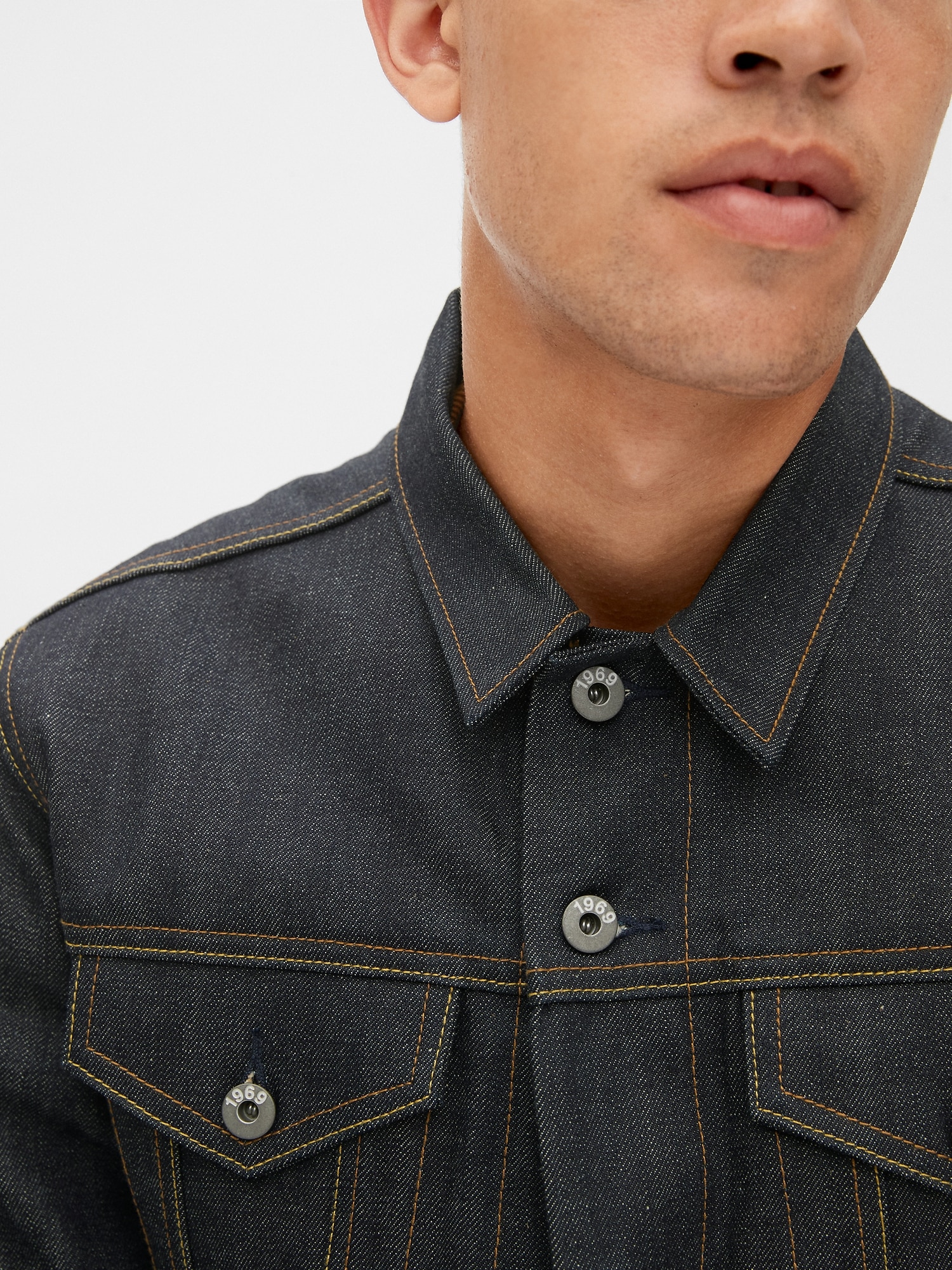 gap 1969 denim jacket mens