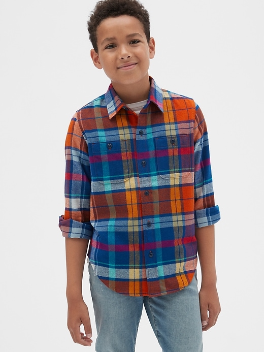 Image number 2 showing, Kids Flannel Shirt