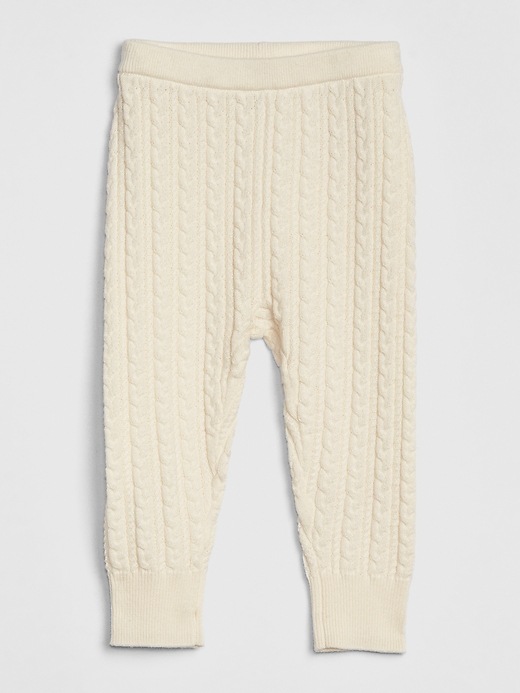Image number 1 showing, Baby Cable-Knit Sweater Leggings