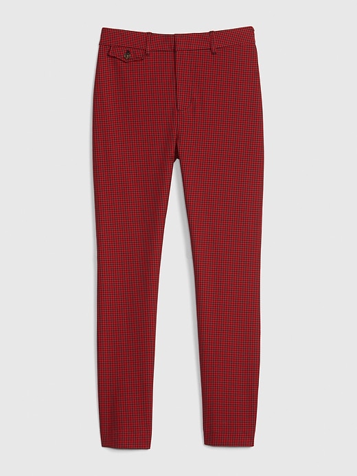 Image number 8 showing, High Rise Plaid Skinny Ankle Pants