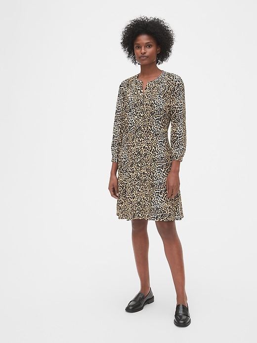 Image number 3 showing, Print A-Line Shirtdress