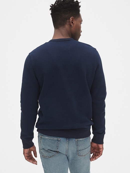 2 of 8 showing, with the color tapestry navy blue of product Vintage Soft Crewneck Sweatshirt