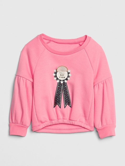 View large product image 2 of 3. Toddler Graphic Balloon Sleeve Sweatshirt