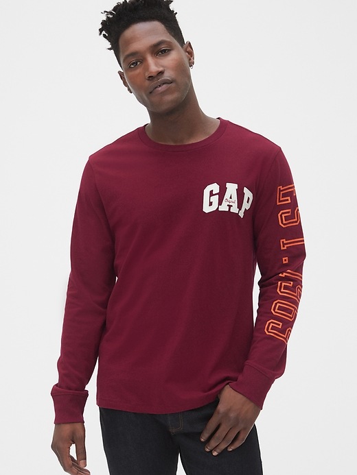 Image number 3 showing, Gap Logo Long Sleeve Crewneck T-Shirt