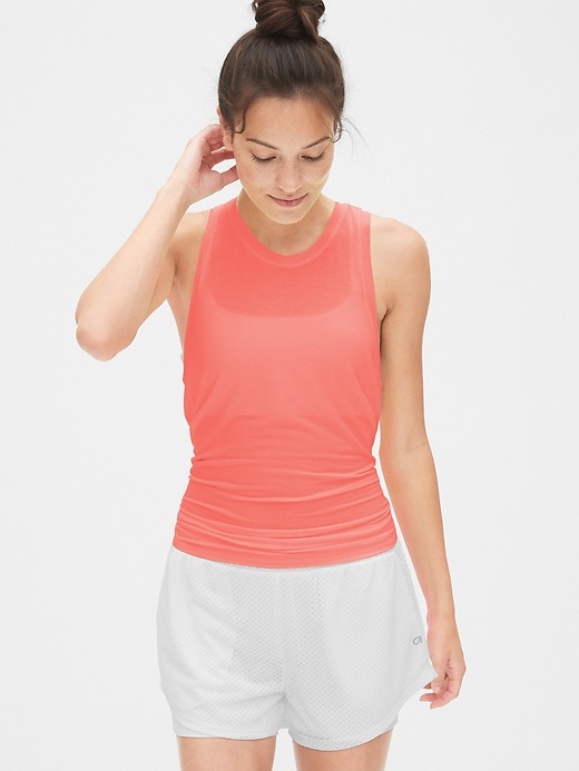 View large product image 1 of 1. GapFit Breathe Tie-Back Tank Top