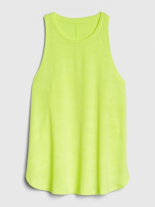 Image number 6 showing, GapFit Breathe Perforated High-Neck Tank Top