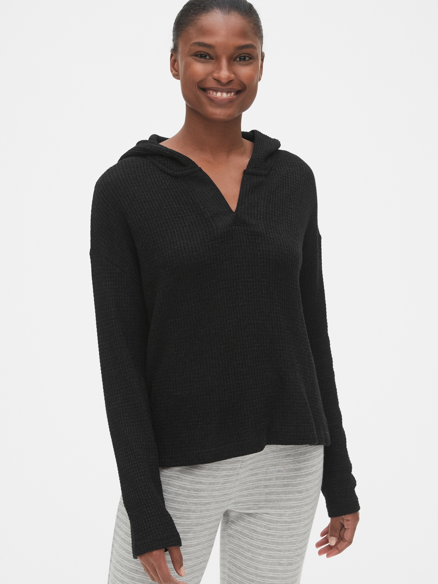 WaffleKnit Hoodie Gap