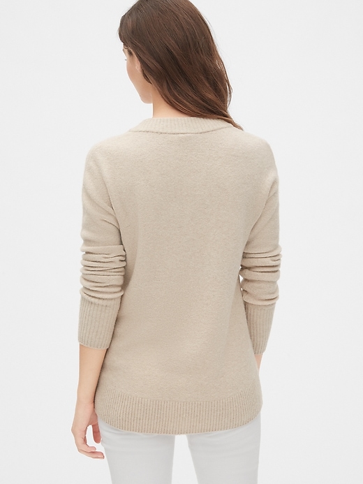 Image number 2 showing, Boucle V-Neck Sweater