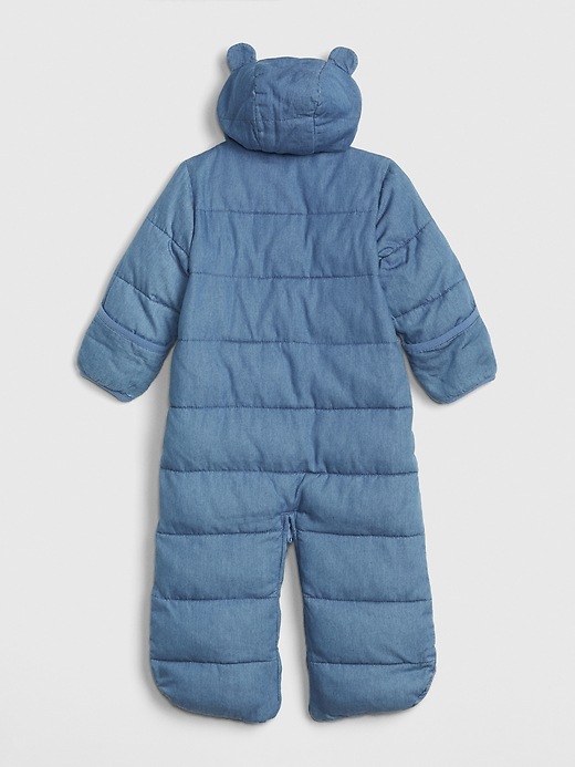 2 of 8 showing, with the color light wash indigo of product Baby ColdControl Max Chambray Bundler