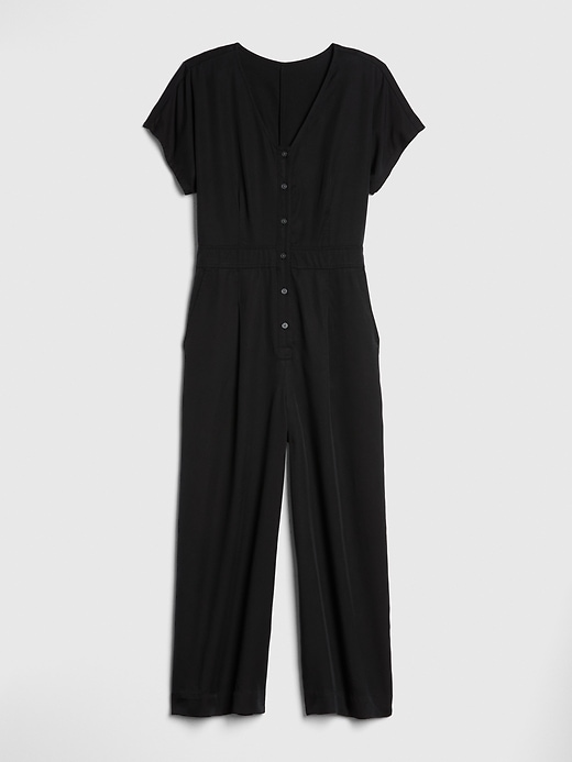 Image number 5 showing, Pleated Button-Front Jumpsuit in TENCEL&#153