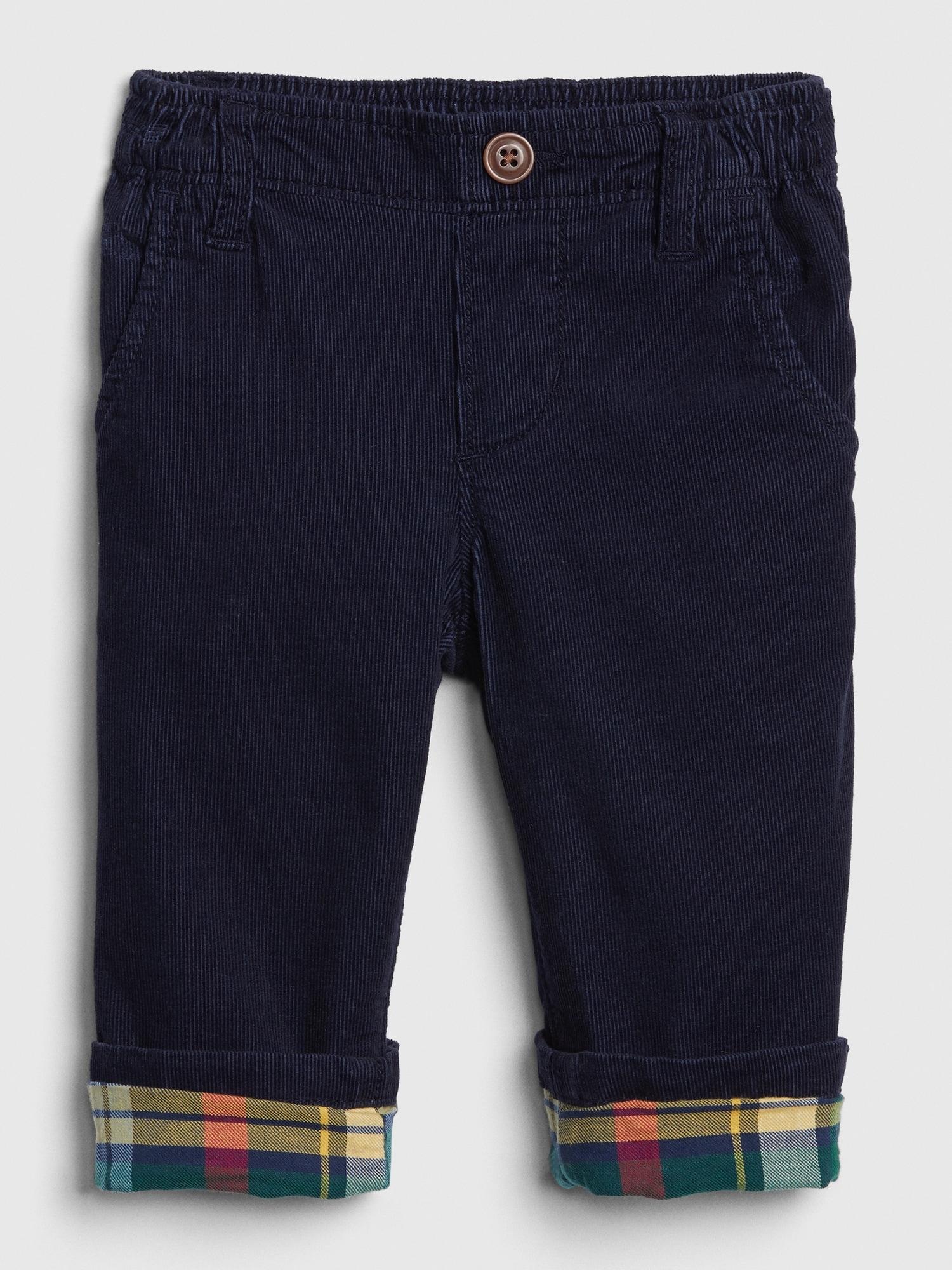 Me & Henry Linear Navy Lined Cords main image 0