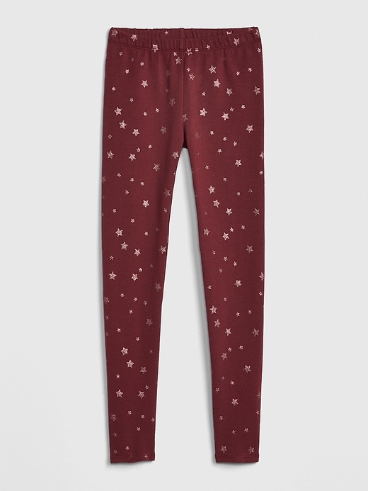 Image number 1 showing, Kids Print Leggings in Soft Terry