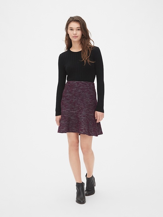 Image number 3 showing, Flutter Mini Skirt in Boucle